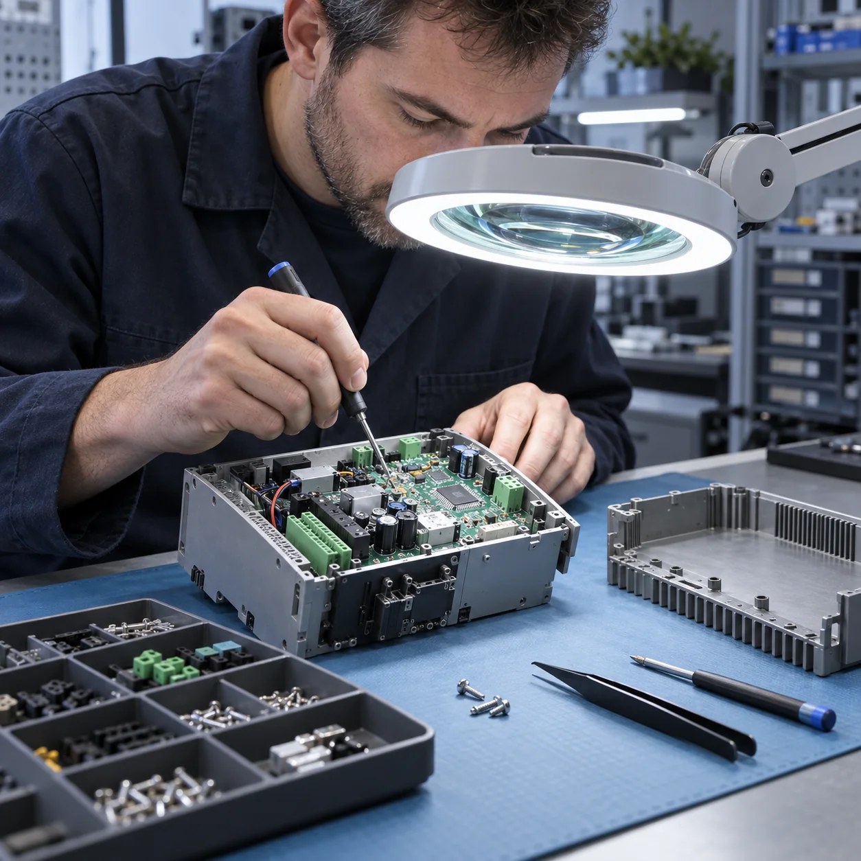 Technical service and maintenance on electronic controller